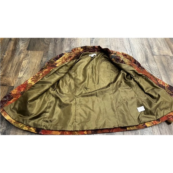 Coldwater Creek Warm Colored Lined Hip Length Blazer, Button Closure, Size 14P - Picture 10 of 11